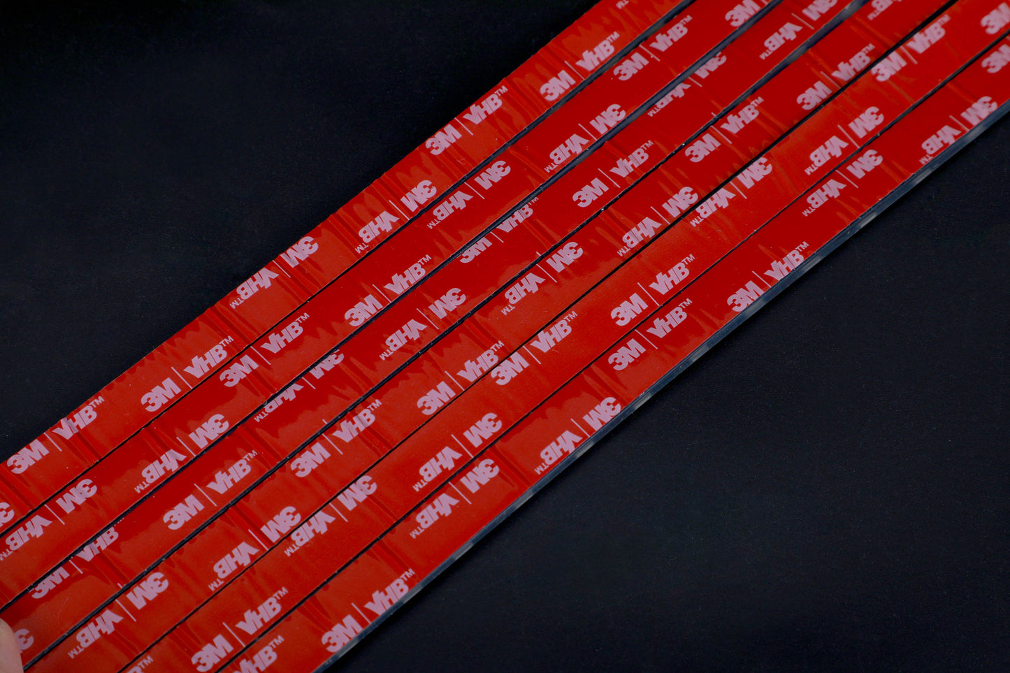 a close up of a bunch of red stickers