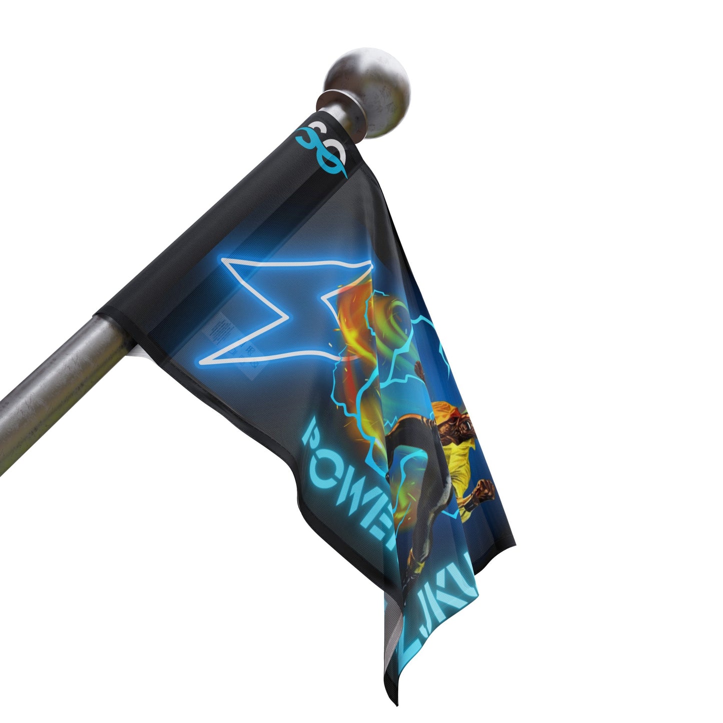 a close up of a kite with a design on it