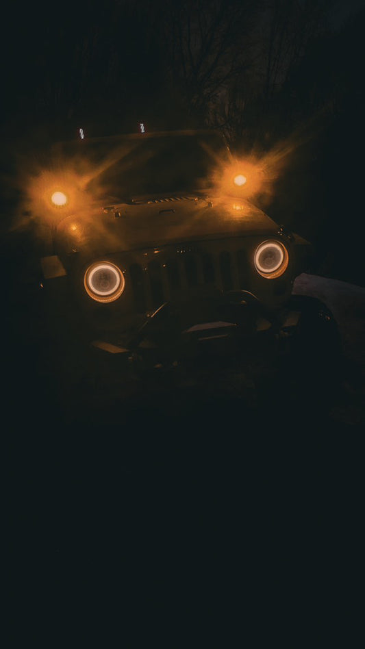 Shoreline Offroad Pro Series Yellow Amber LED 3” Pods with DRL