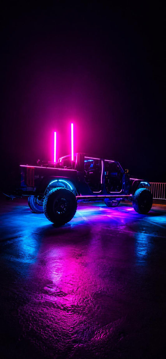 Shoreline Offroad Pro Series Fat RGBIC 3’ Whip Lights