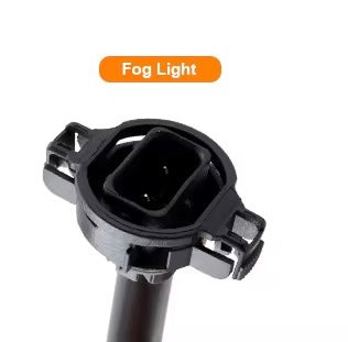 Side profile of Shoreline Offroad Pro Series LED 4” RGB Fog lights highlighting its 4” fog light capabilities, engineered for superior brightness in Jeep JL JT lighting solutions.