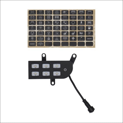 Voswitch JL300 Lower Dash Switch Panel for Jeep Wrangler JL 2018-Current and Gladiator 2020- Current