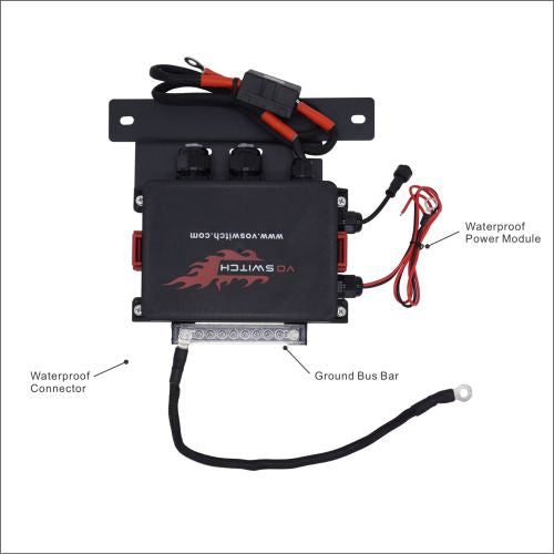 Voswitch JL410 Grab Handle Switch Panel Control System for Jeep Wrangler JL 2024-Current and Gladiator 2024-Current ( DO NOT work with 2018-2023 Jeep JL/JT)