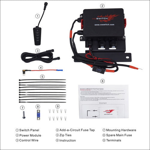 Voswitch JL400 Grab Handle Switch Panel for Jeep Wrangler JL 2018-2023 and Gladiator 2020-2023 ( DO NOT work with 2024 JL/JT)