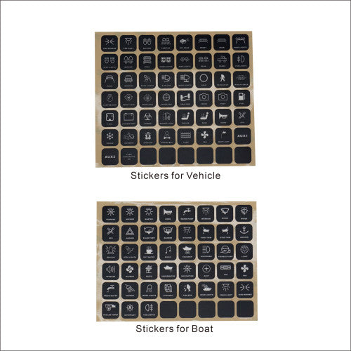 UV100 Universal 8 Gang Programmable Switch Panel for Truck / UTV / Side by Side / Boat