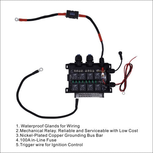 Voswitch TACO8 8 Gang Lower Dash Switch Panel Compatible with Toyota Tacoma 2016 to Current - Featuring a sleek design and easy installation.