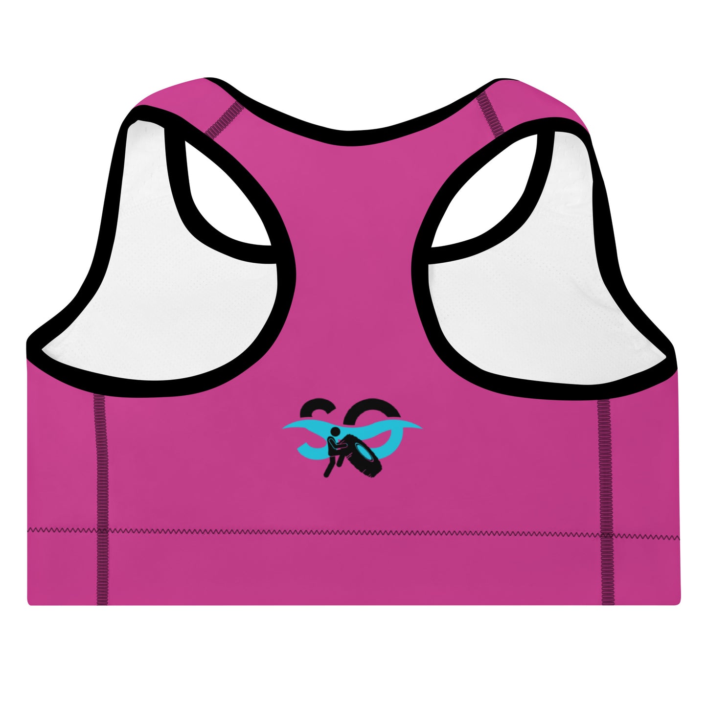 a pink tank top with a blue bee on it