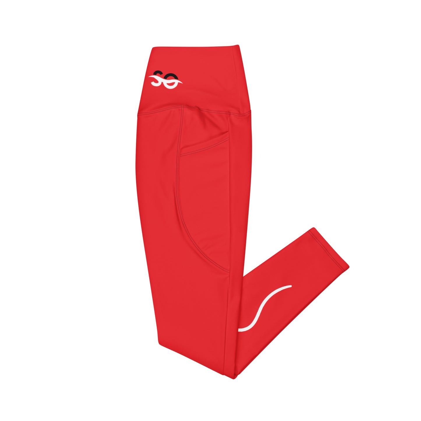 a pair of red pants on a white background