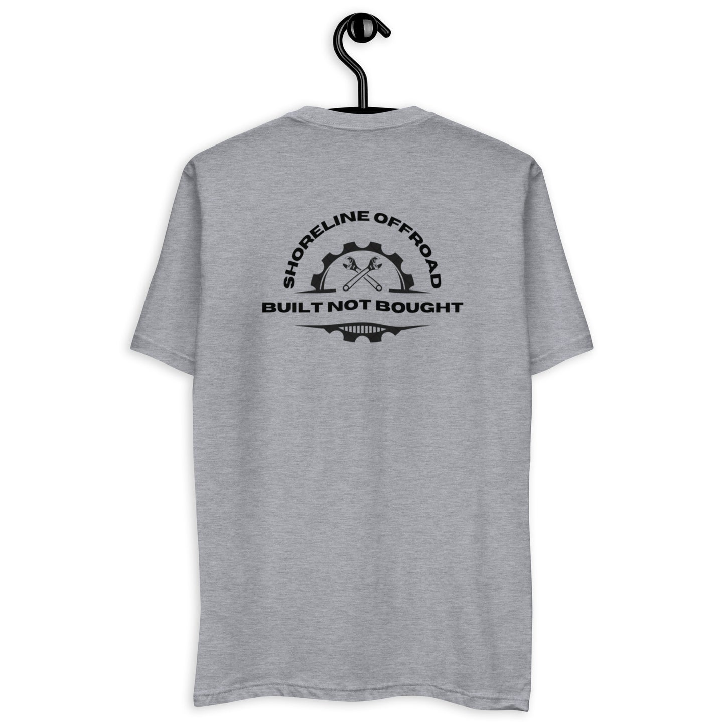 a grey t - shirt with a clock on it