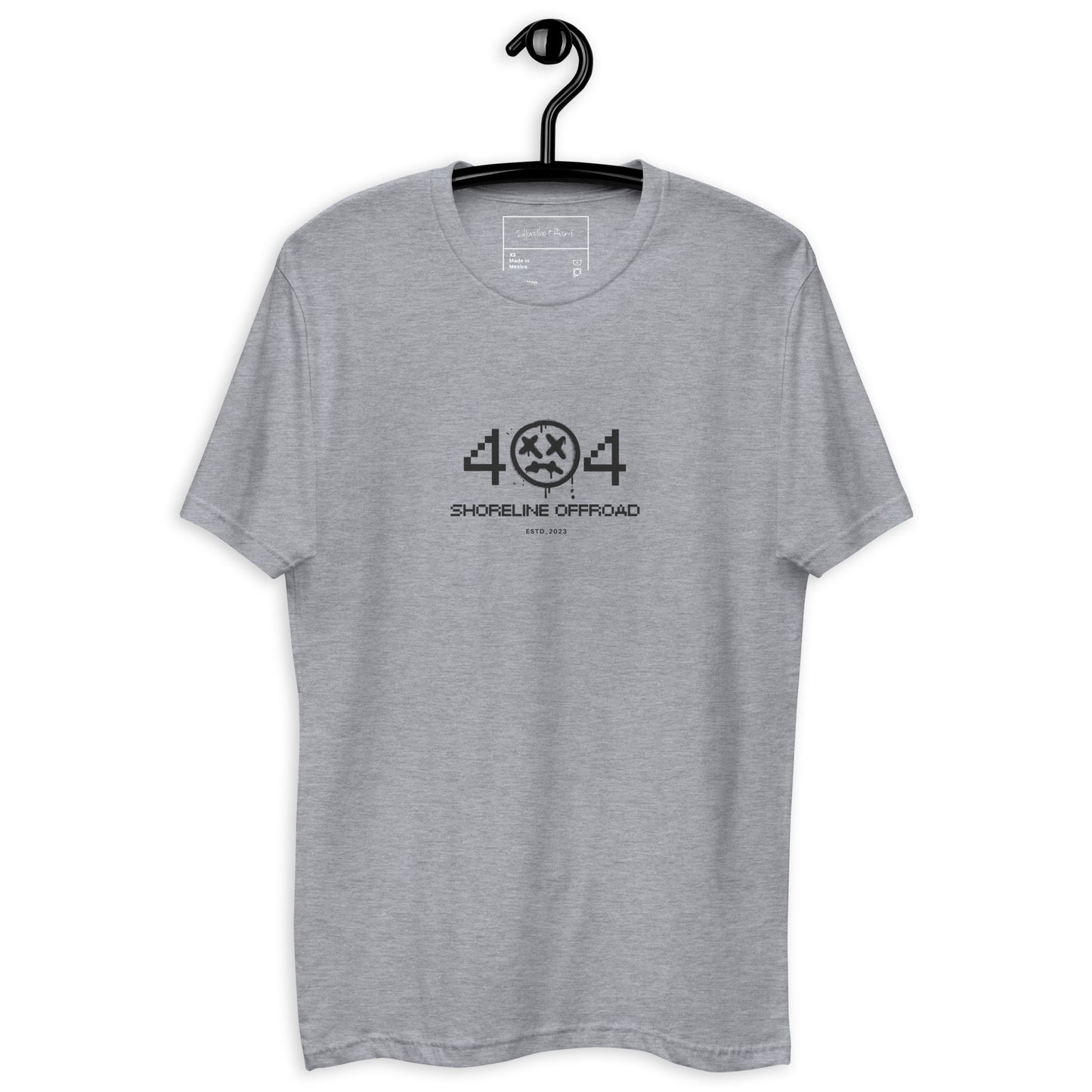 a t - shirt with a black and white logo on it