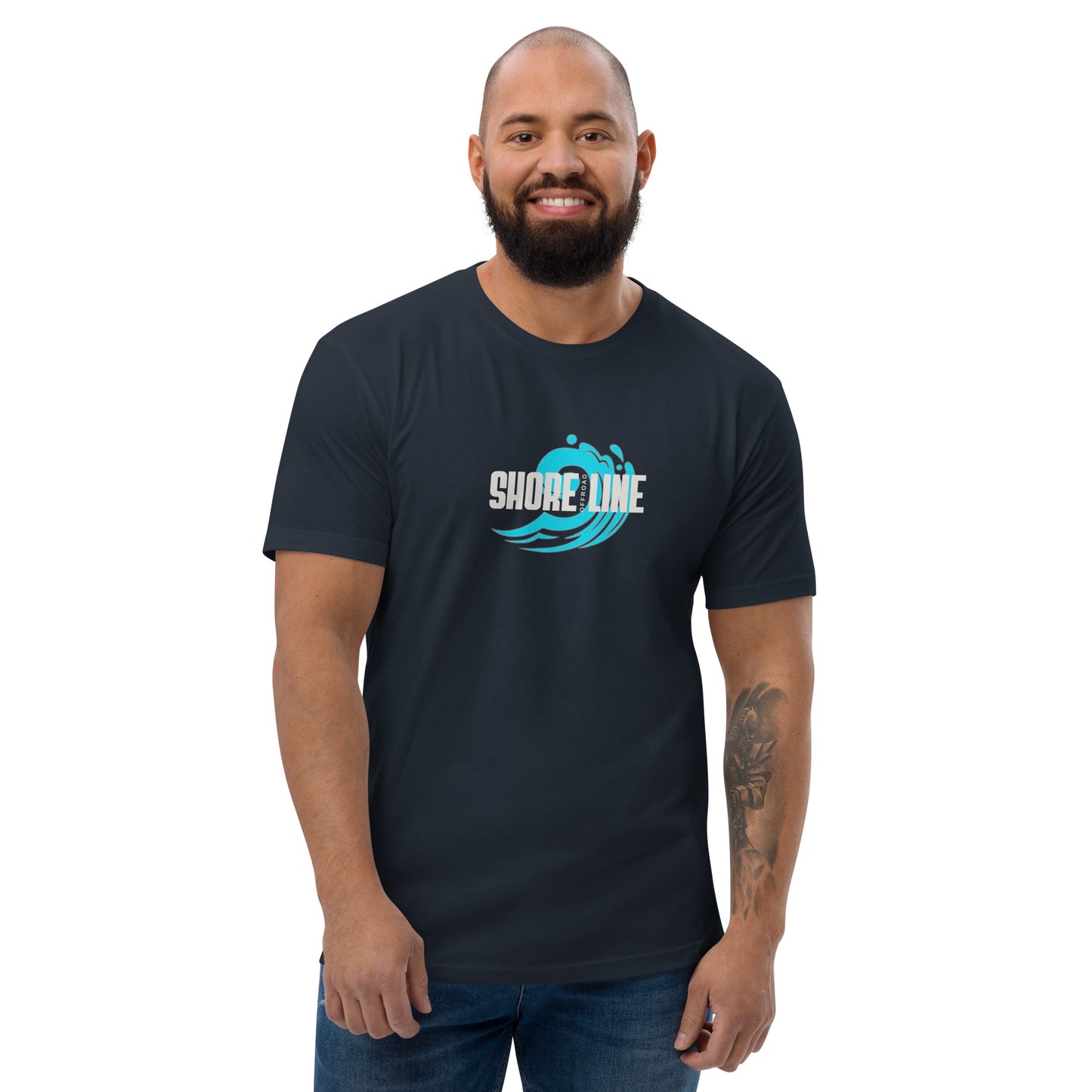 a man with a beard wearing a black shirt