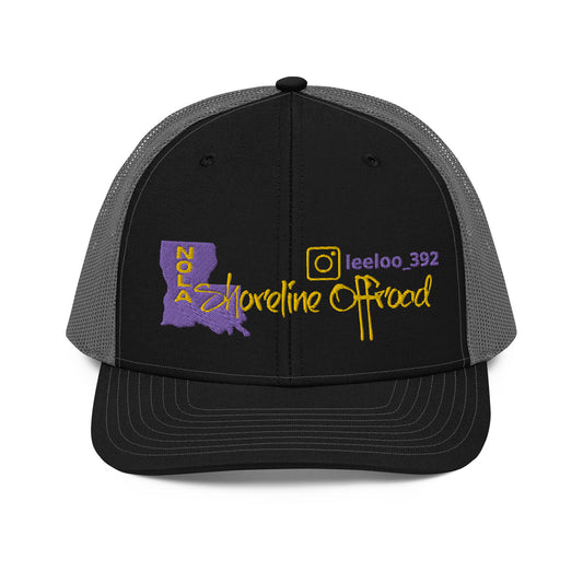 a black and gray hat with the state of arizona on it