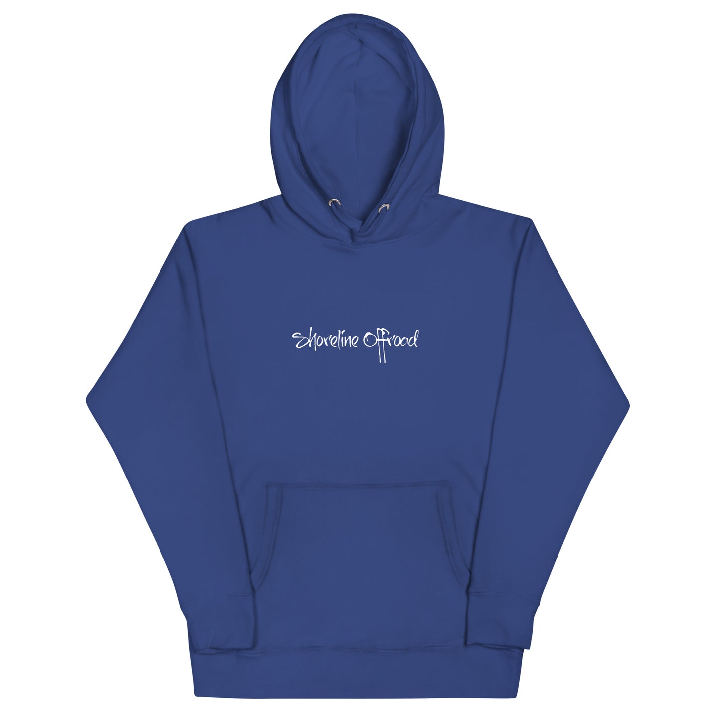 a blue hoodie with the words somewhere church on it
