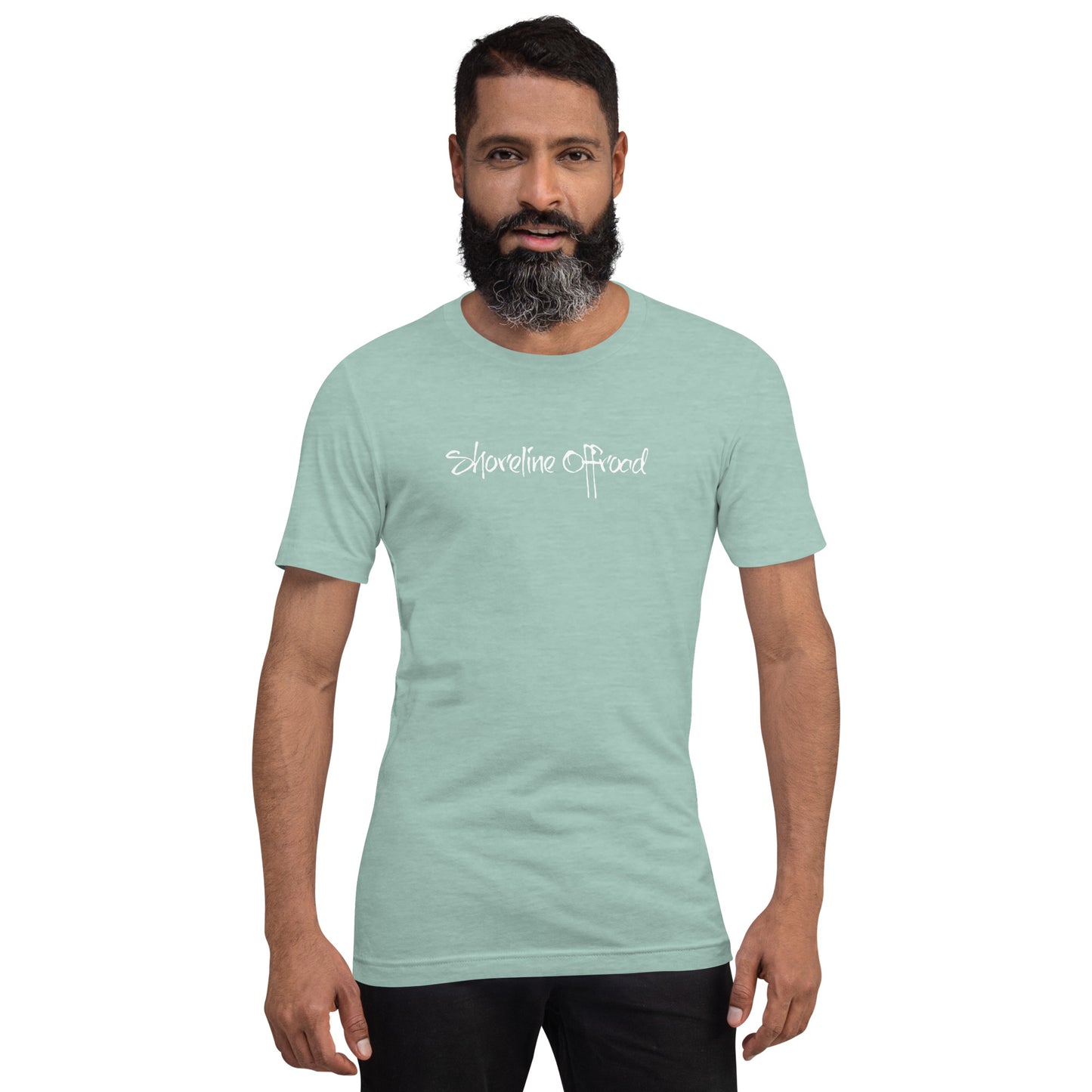 a man with a beard wearing a t - shirt