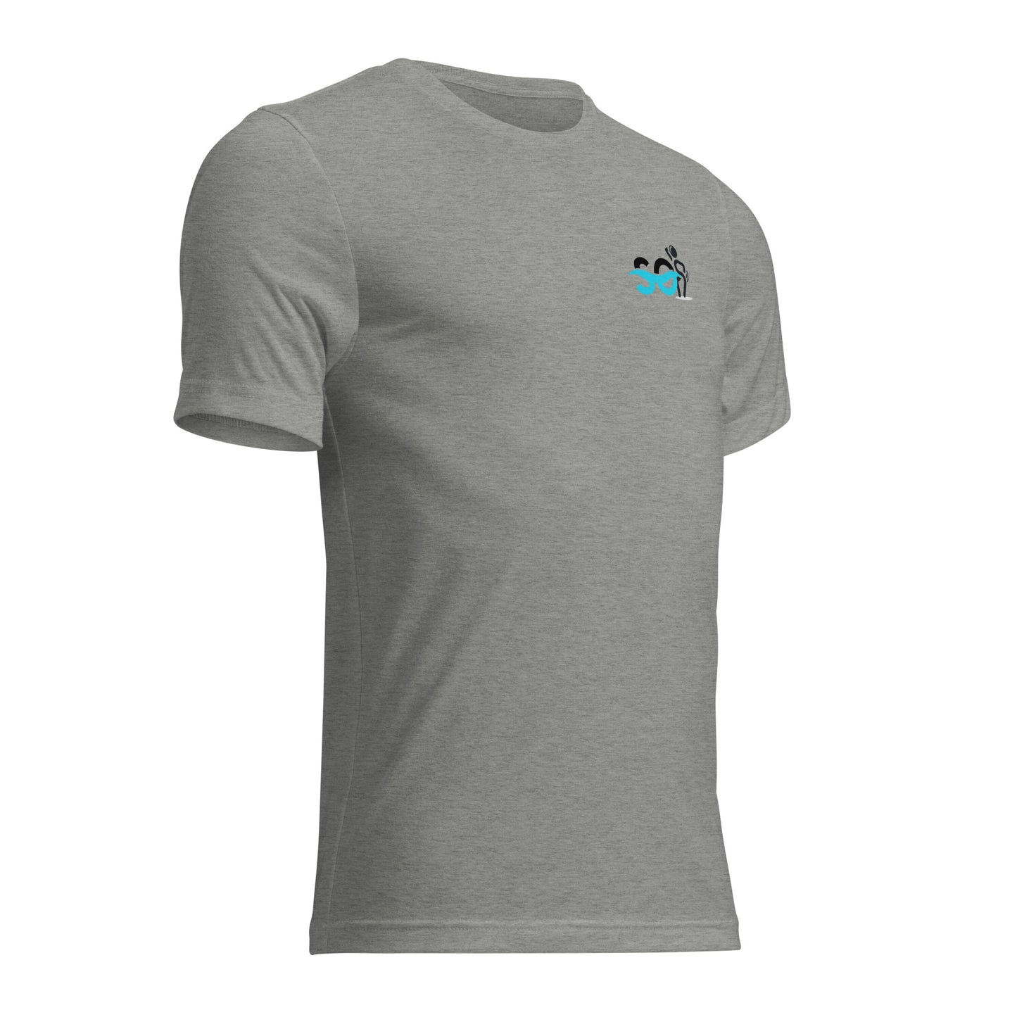 a grey t - shirt with a picture of a bird on it