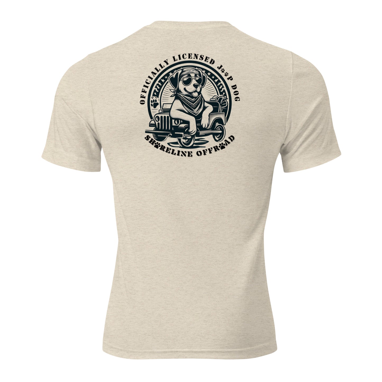 a t - shirt with a picture of a woman driving a truck
