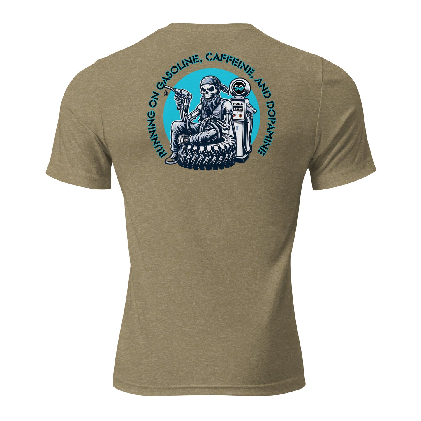 a t - shirt with a picture of a skeleton on it