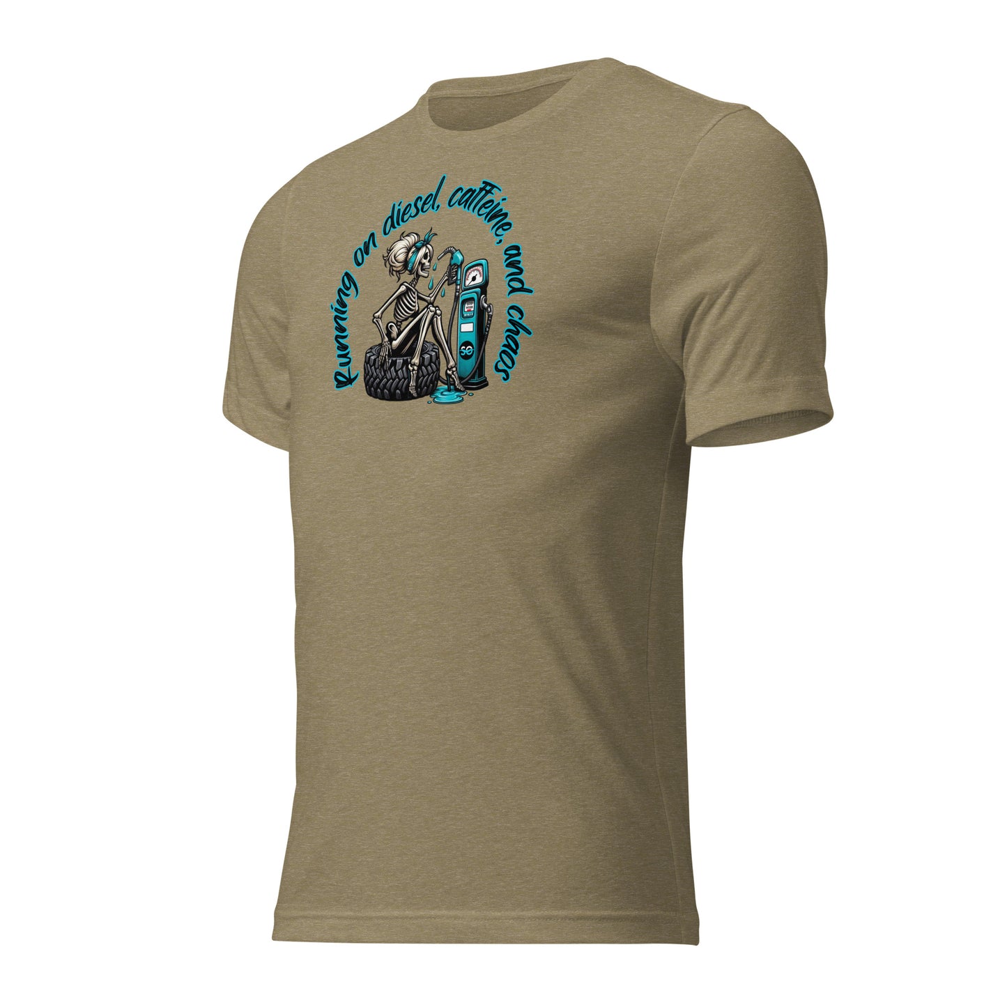 a t - shirt with an image of a skeleton on it