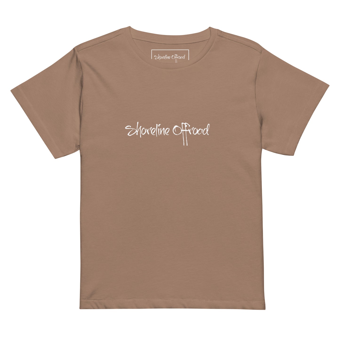 a brown t - shirt with the words'elevaine embraced'in white