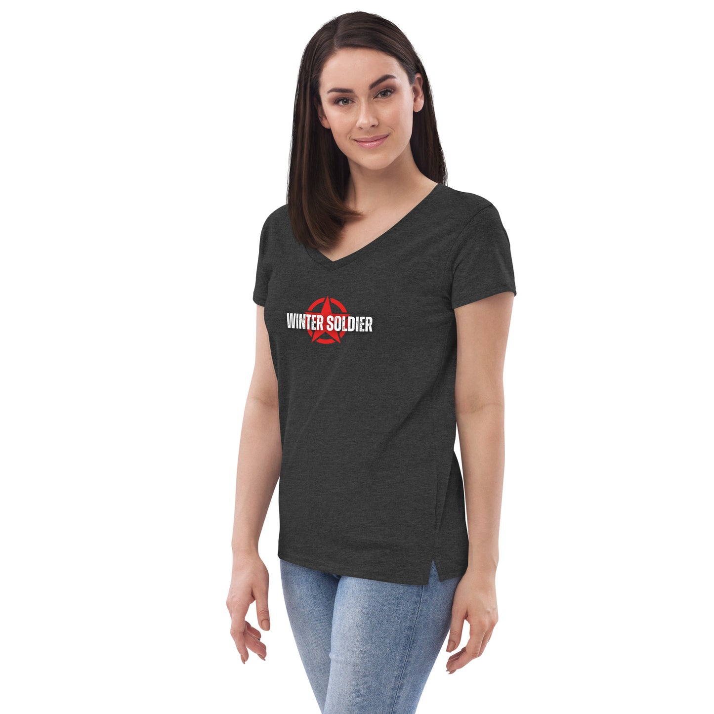 a woman wearing a t - shirt that says white sister