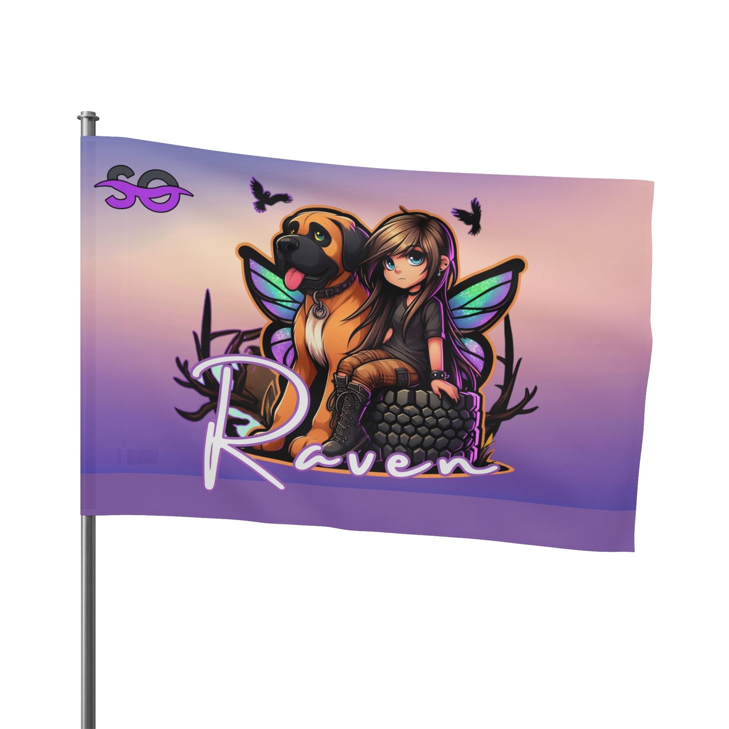 Shoreline Offroad Raven Flag