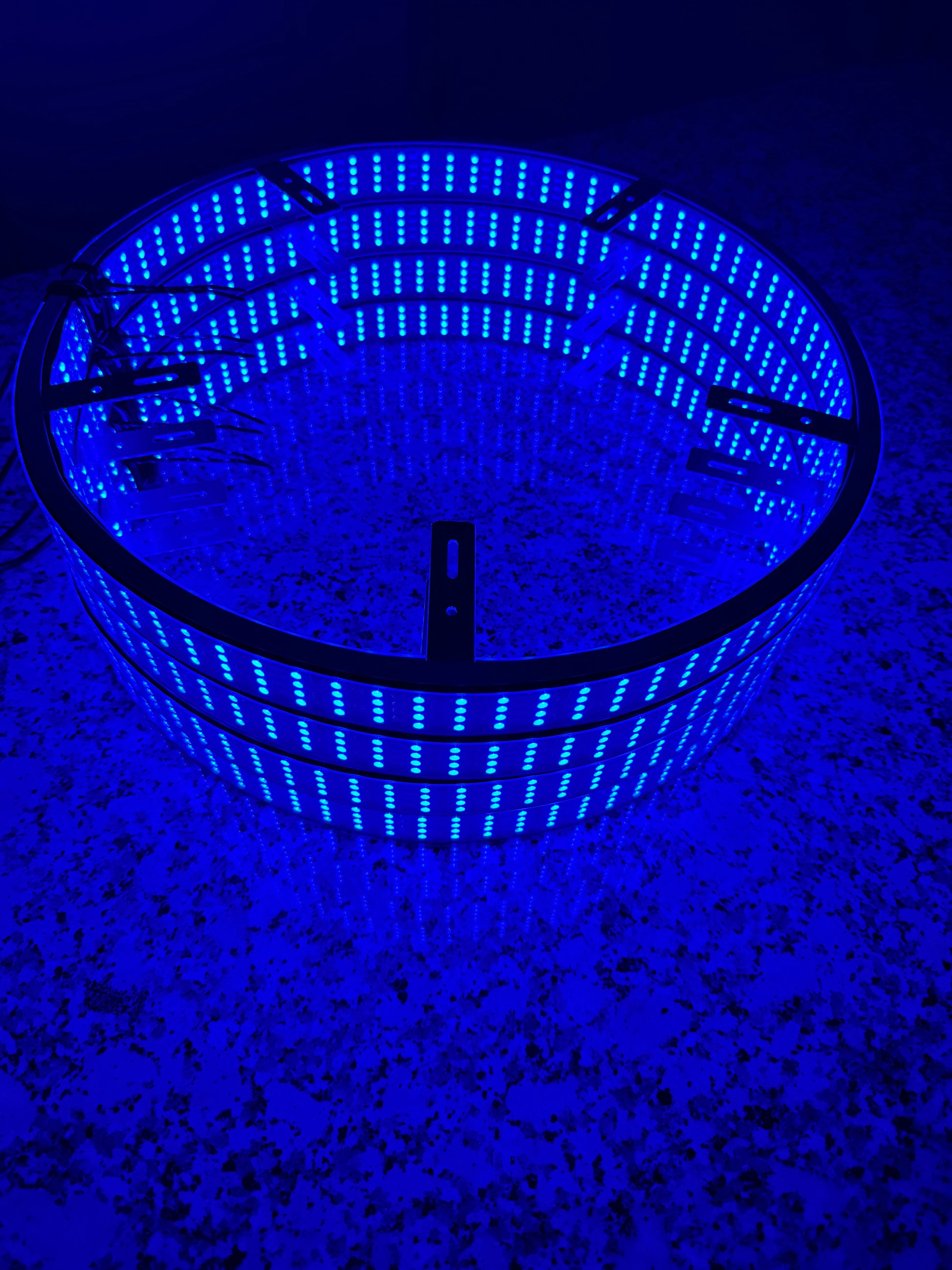 Shoreline Offroad Pro Series RGBIC LED Wheel Lights with aluminum housing and silicone waterproof sleeve for durability.