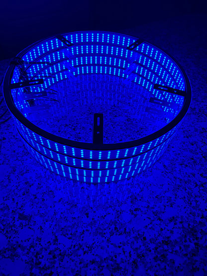 Shoreline Offroad Pro Series RGBIC LED Wheel Lights with aluminum housing and silicone waterproof sleeve for durability.