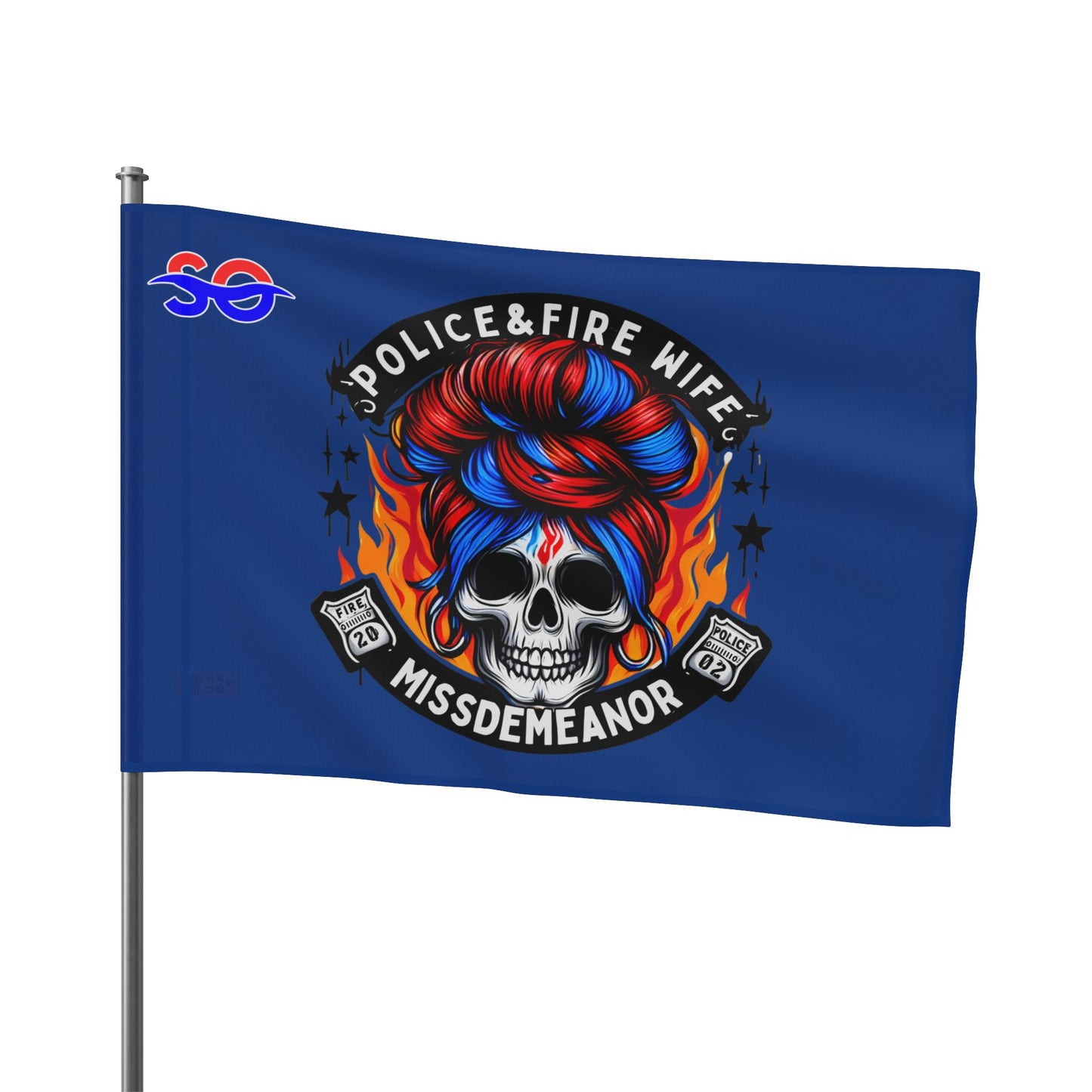 Shoreline Offroad Police Fire Wife Flag