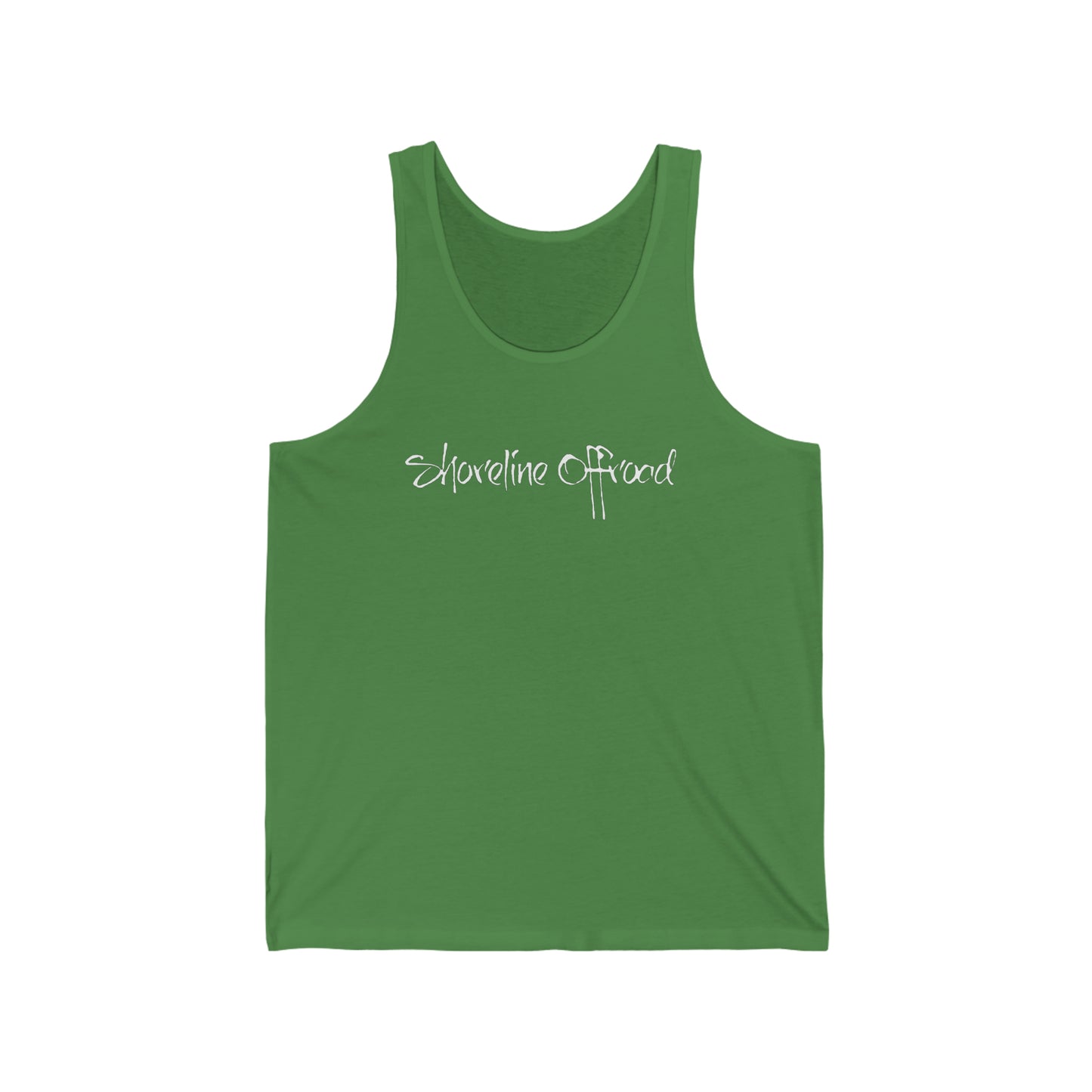 a green tank top with the words something fixed on it