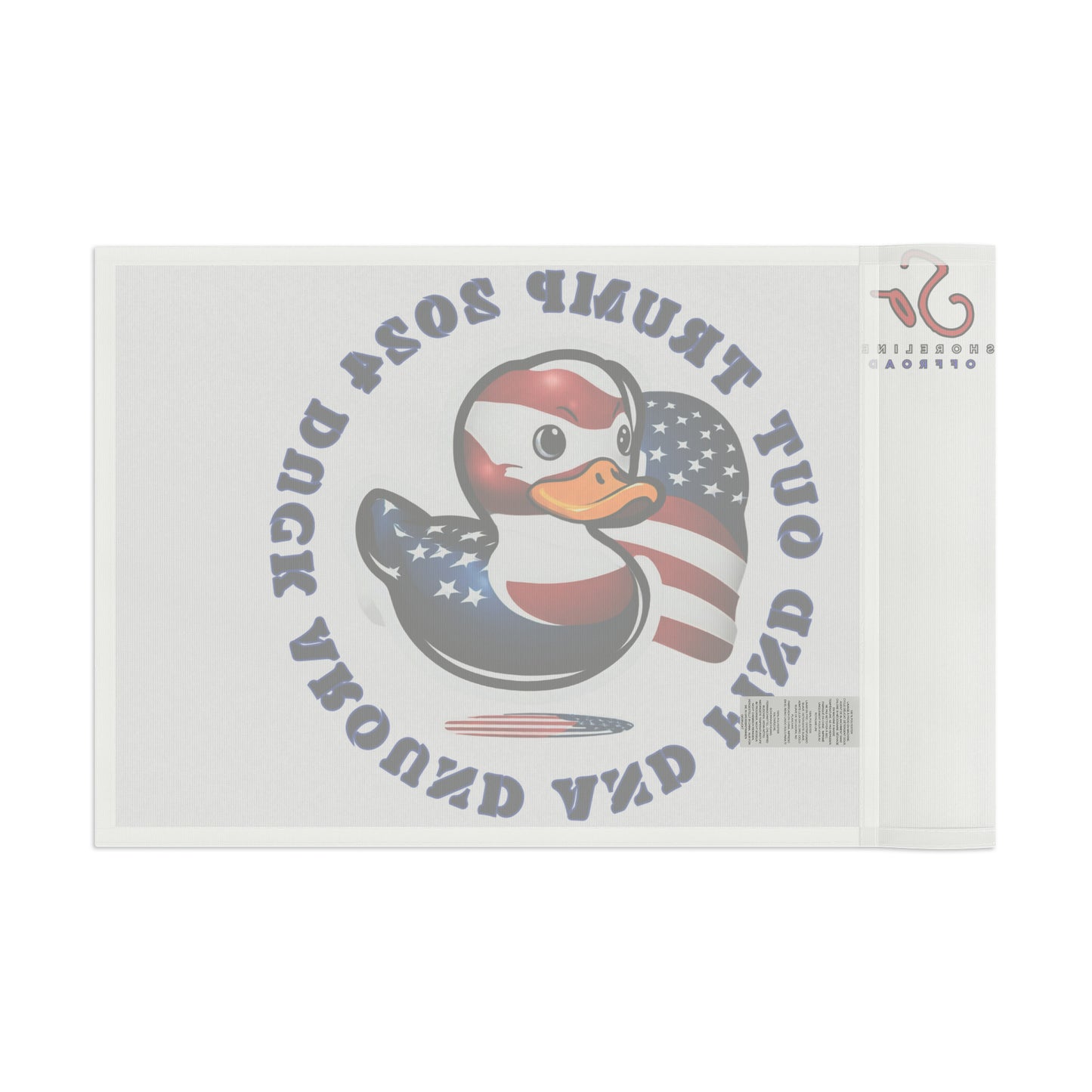 a rubber duck with an american flag on it