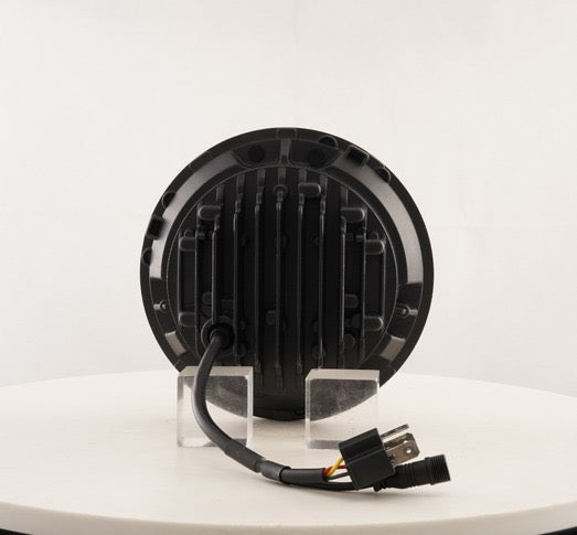 Comparison of Shoreline Offroad Pro Series LED 7” JK RGB X Series Headlights against standard headlights.