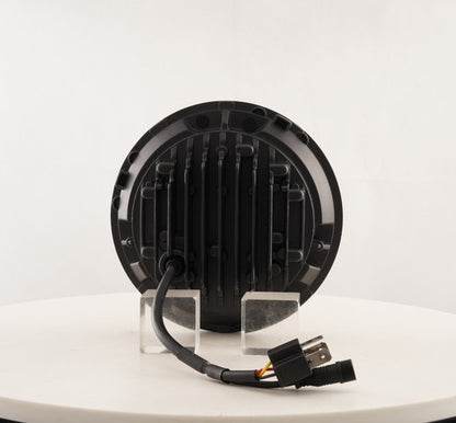 Comparison of Shoreline Offroad Pro Series LED 7” JK RGB X Series Headlights against standard headlights.