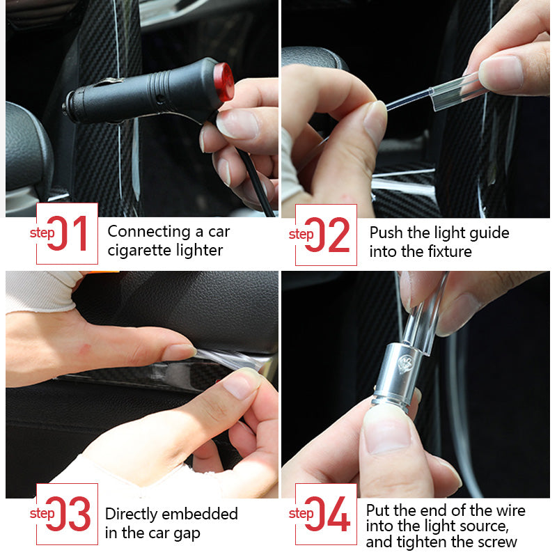 a series of photos showing how to fix a car's brake light