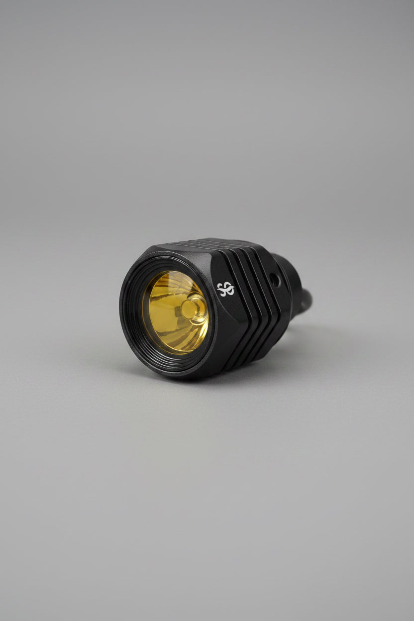Bright illumination from Shoreline Offroad Pro Series 2” Amber Driving Light Pod Lights showcasing their powerful LED design.