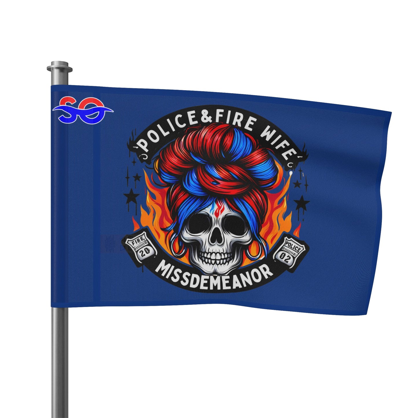 Shoreline Offroad Police Fire Wife Flag