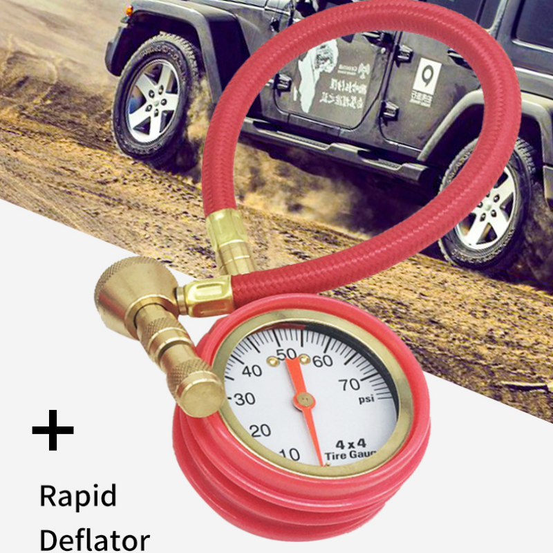 a picture of a jeep with a gauge attached to it