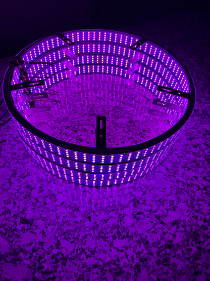 Detailed view of Shoreline Offroad Pro Series RGBIC LED Wheel Lights showing multi-functionality and dynamic modes.
