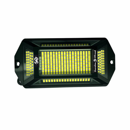 Shoreline Offroad Signature Series 8pc Pure White Rock lights Kit featuring eight bright 6000K LED rock light pods for trucks, UTVs, ATVs, and 4x4 vehicles