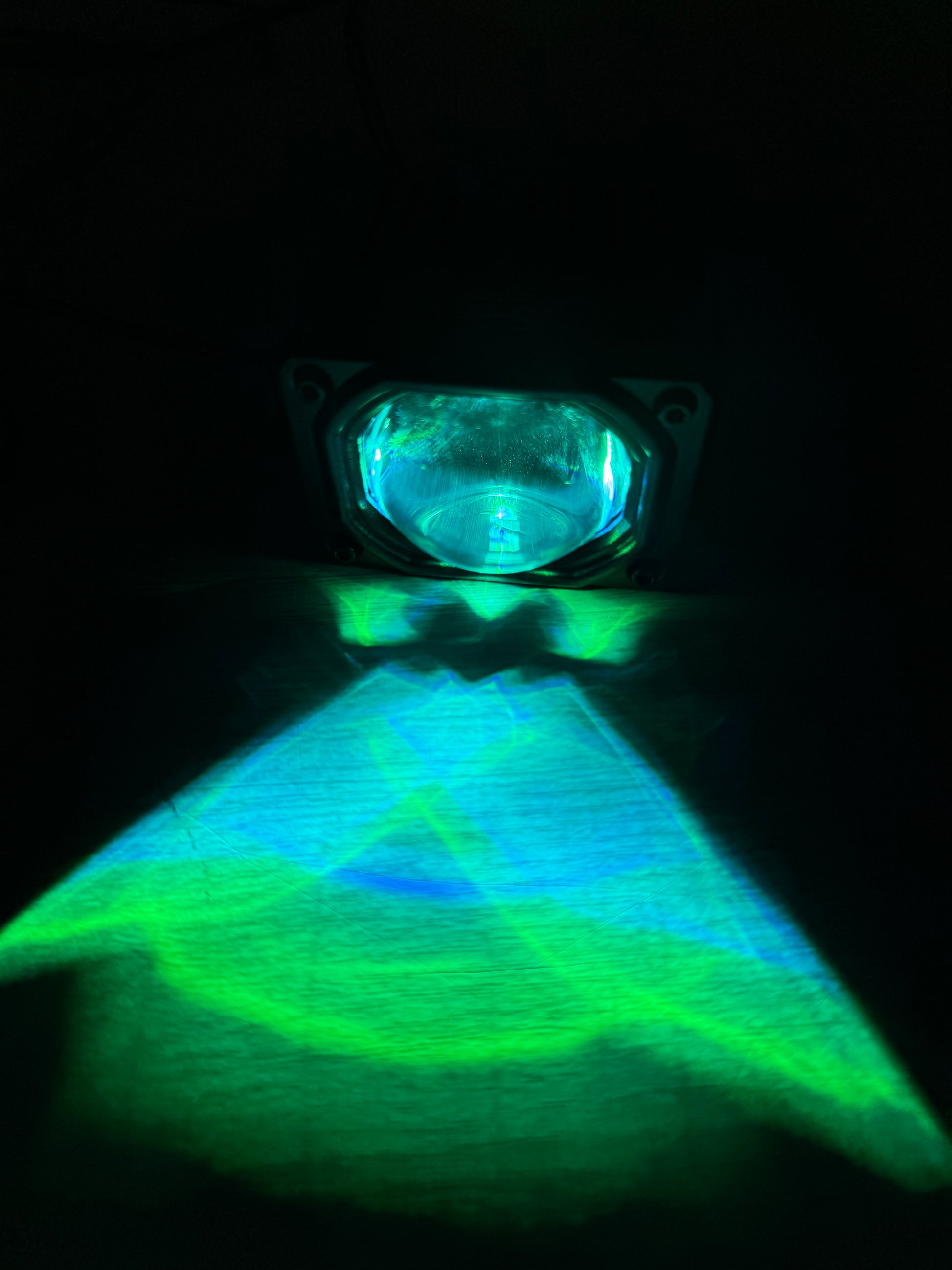 Shoreline Offroad Pro Series 2.5” RGB Driving Light Pod Lights displaying vibrant RGB color temperature selections.