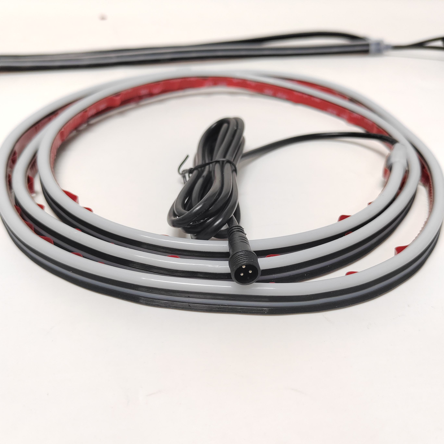 Installation guide for Shoreline Offroad Pro Series Strip Lighting showcasing step-by-step setup for amazing custom lighting, essential for every vehicle, featuring music sync and vibrant rgbic effects.