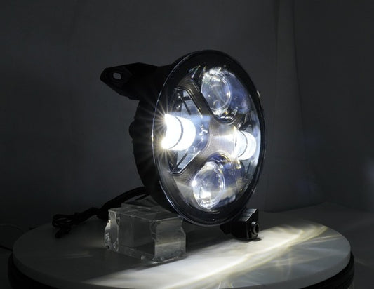 Shoreline Offroad Pro Series LED 9” JL JT RGB X Series Headlights showcasing advanced design and vibrant RGB DRL lighting for enhanced visibility and style.