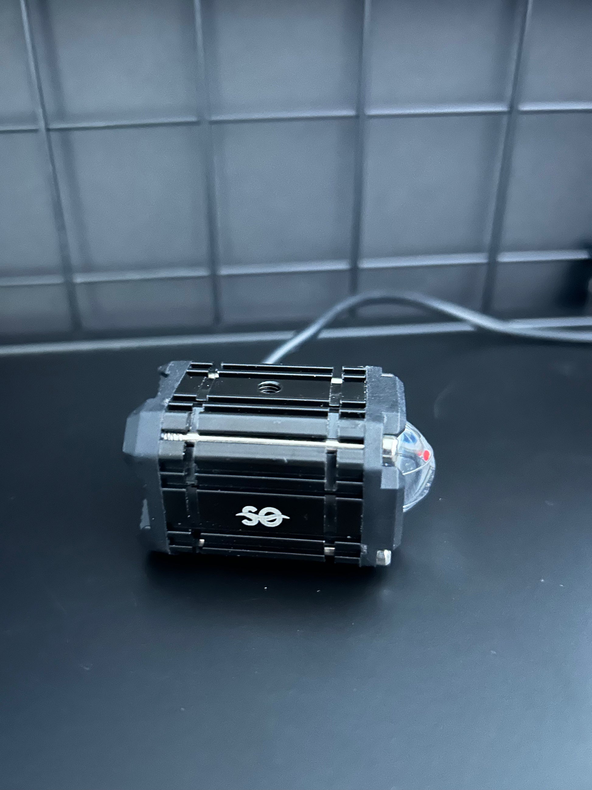Side view of the Shoreline Offroad Pro Series 1” Driving Light Pod Lights showcasing their durable build and IP64 waterproof rating for all-weather performance.