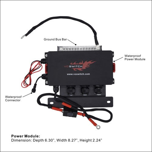 Voswitch JL120 Lower Dash Switch Panel for Jeep Wrangler JL 2018-current and Gladiator 2020-current…