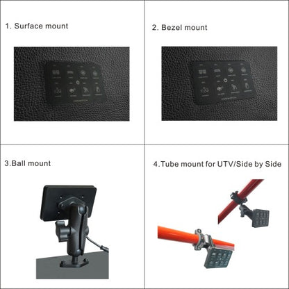 UV100 Universal 8 Gang Programmable Switch Panel for Truck / UTV / Side by Side / Boat