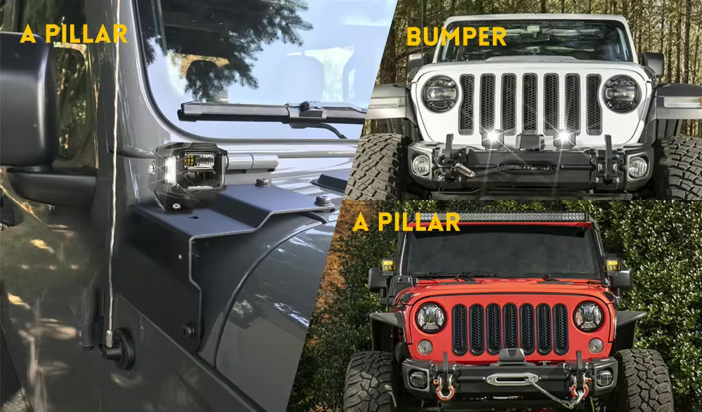 a jeep is shown with the front bumper and the rear bumper