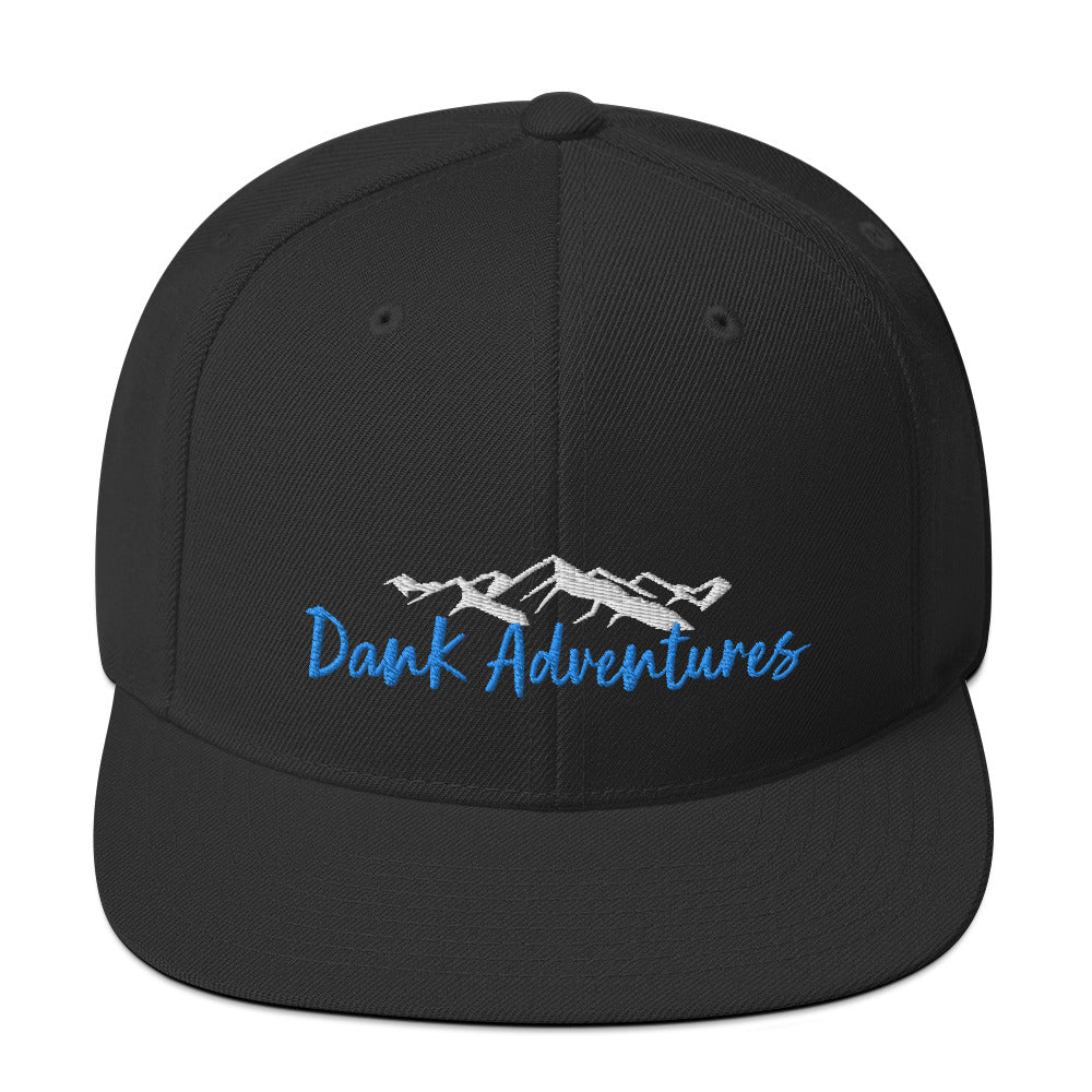 a black hat with the words dark adventures on it