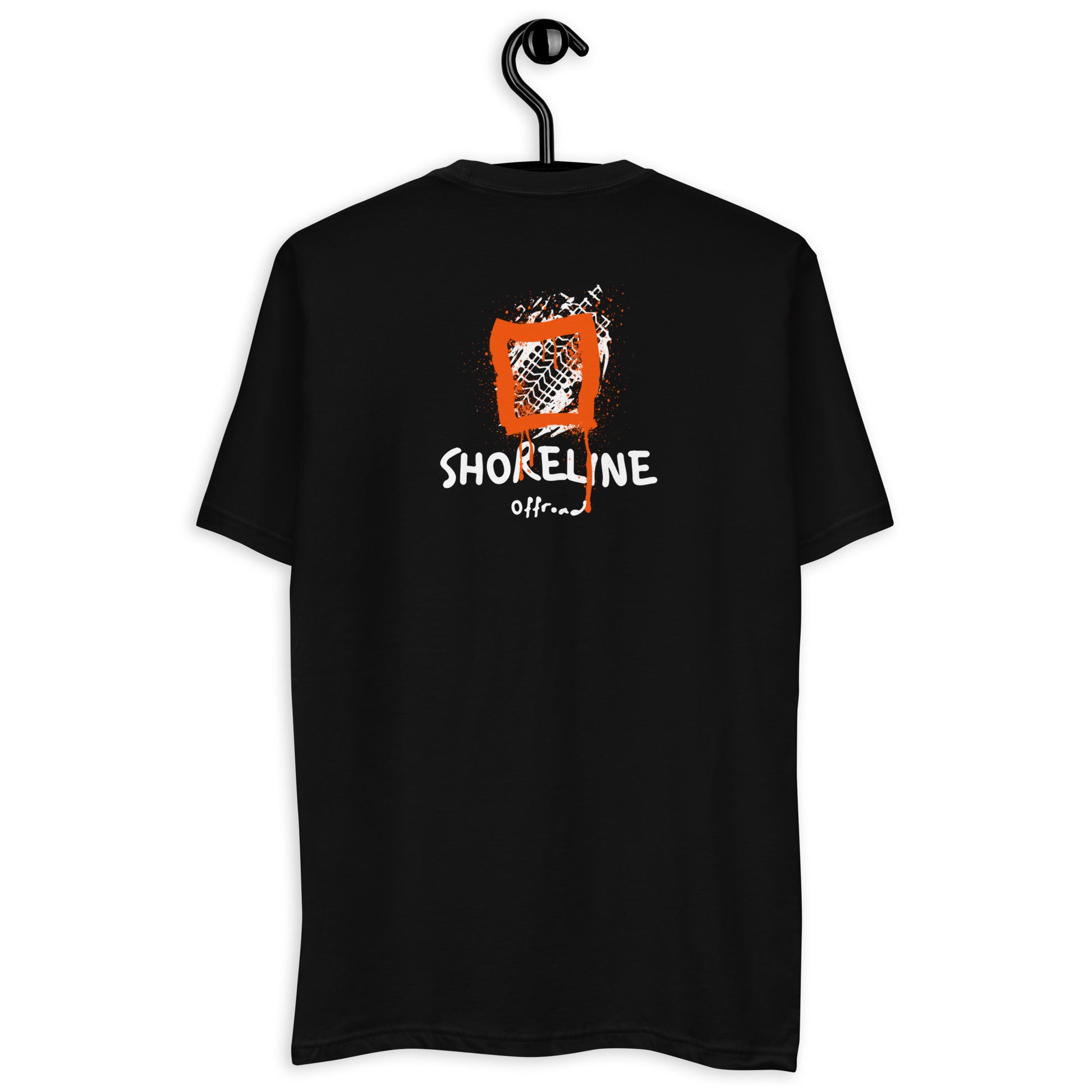 a black t - shirt with the words shockline on it