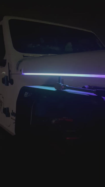 Shoreline Offroad Pro Series Custom Strip Lighting Hood Kit