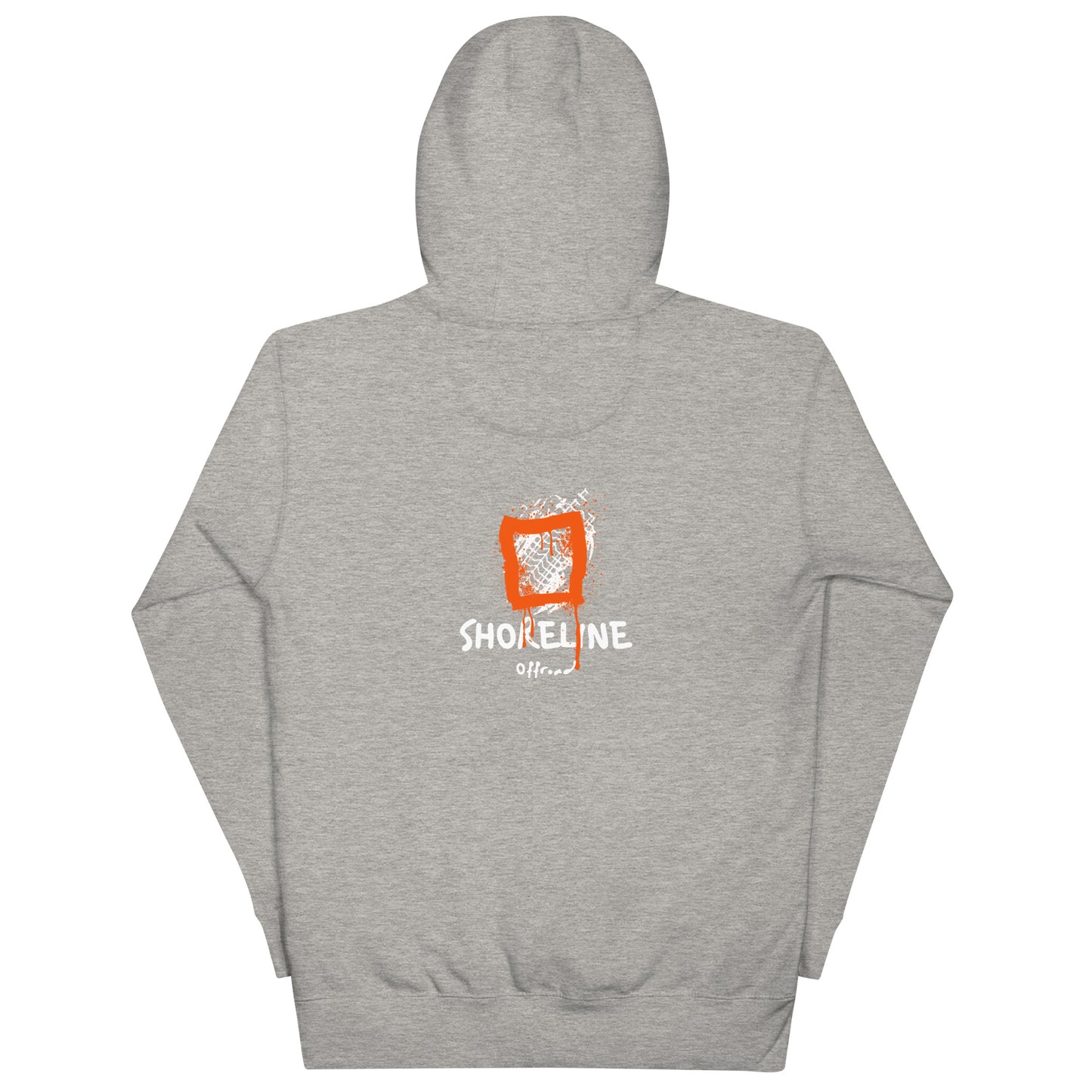 a grey hoodie with the words showline on it