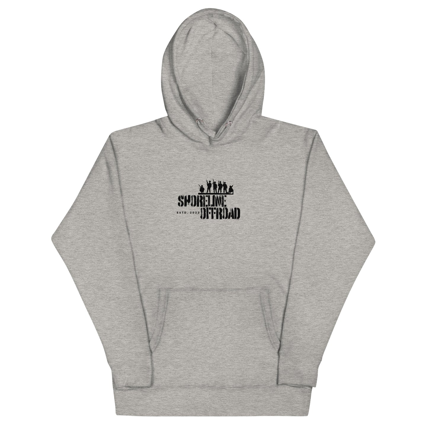 a grey hoodie with the words supreme in black on it